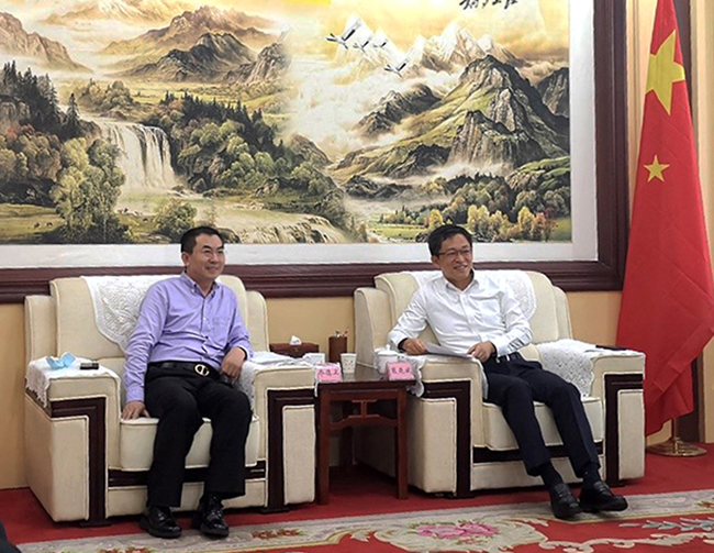 k8凯发总裁乔德卫造访朔州市长熊燕斌