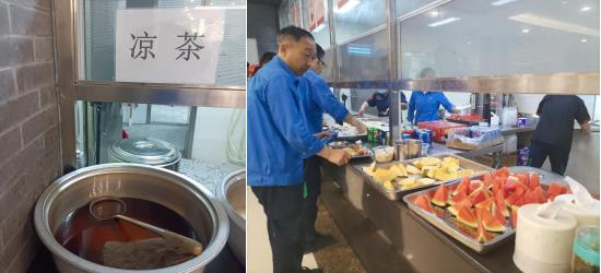 群策群力战炎暑 关爱一线送清冷  k8凯发各项目公司发展高温慰问及急救培训活动